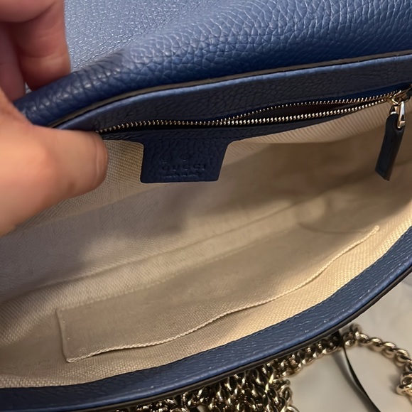 Gucci Soho Leather Chain Crossbody Bag - Picture 6 of 8
